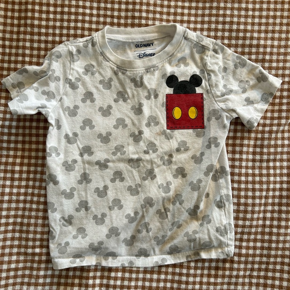 Old Navy Disney Kids Mickey Mouse Gray T-Shirt
